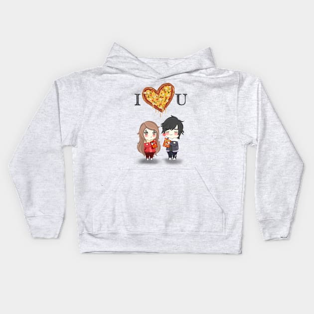 I love U Kids Hoodie by UZdesigns